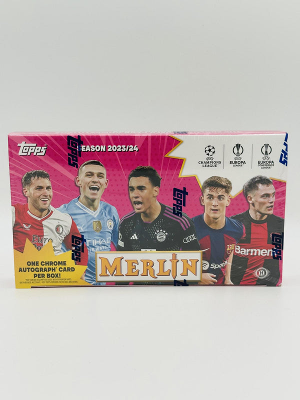 2023/24 Topps UEFA Club Competitions Merlin Chrome Soccer Hobby Box