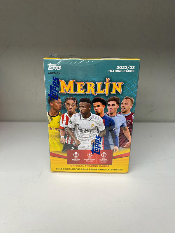 2022/23 Topps UEFA Club Competitions Merlin Chrome Soccer Blaster Box