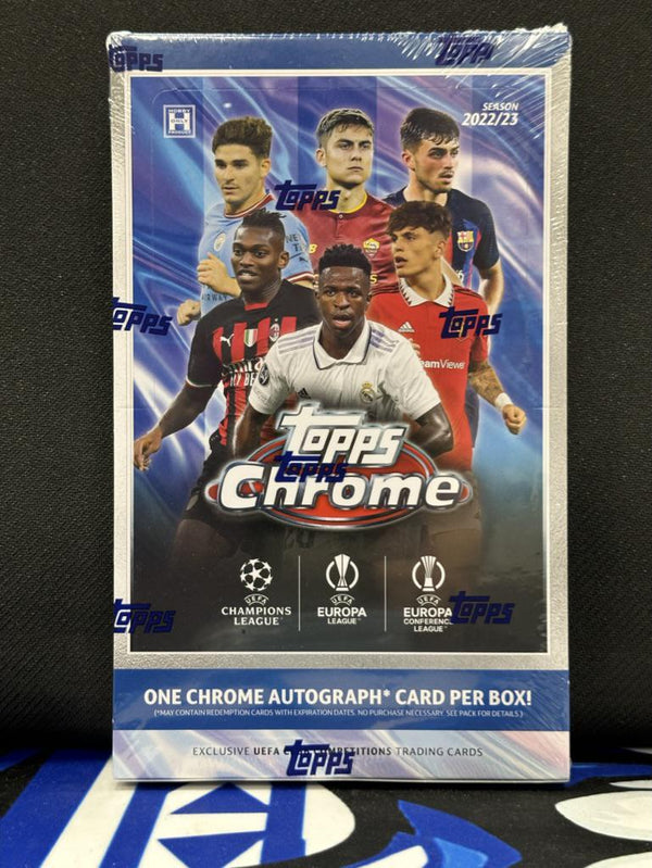 2022/23 Topps UEFA Club Competitions Chrome Soccer Hobby Box